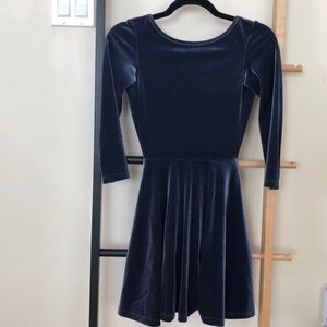 American Apparel Velvet Skater Dress